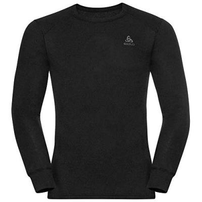 Odlo Homme Bl Crew Neck L/S Active Wa Hommes Trikot, Noir, S EU
