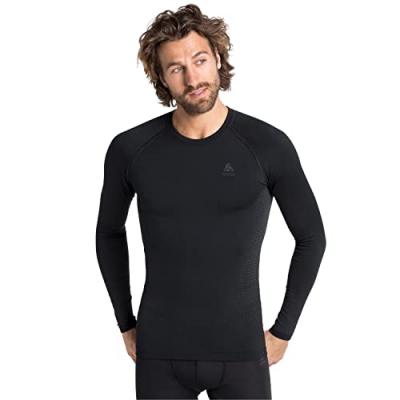 Odlo Performance Warm Eco - Maillot homme Black Odlo Graphite Grey XXL