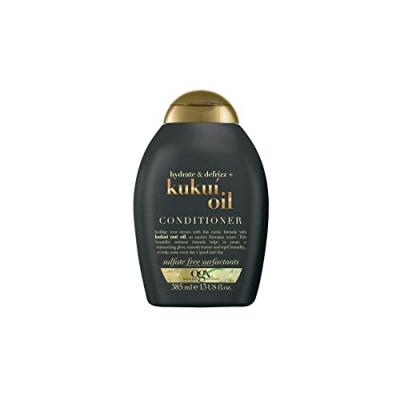 OGX Apr&egrave;s-shampooing Kukui oil hydrate + Defrizz - Le flacon de 385ml