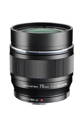 Objectif &agrave; Focale fixe Om System M.Zuiko Digital ED 75 mm f/1.8-22 Noir pour Monture Micro 4/3 