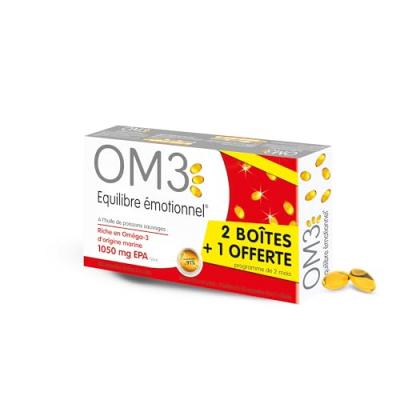Isodisnatura Om3 2 Bo&icirc;tes + 1 gratuite 180 Capsules