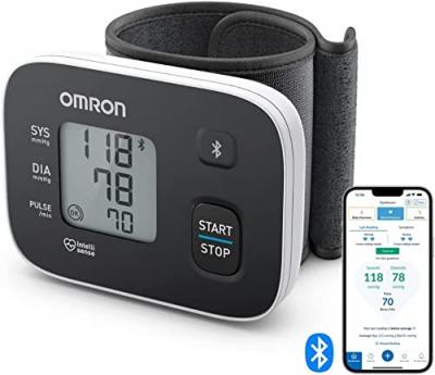 Tensiom&egrave;tre connect&eacute; Omron Noir