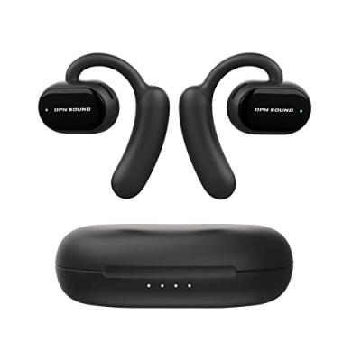 Ecouteurs &agrave; oreille ouverte sans fil - OPN SOUND - ARIA - Casque TWS - Bluetooth 5.0 - Noir