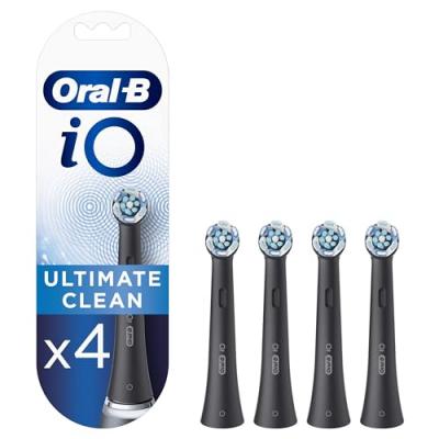 Pack de 4 brossettes Oral B iO Ultimate Clean Noir 