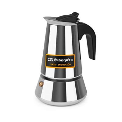 Cafeti&egrave;re Acier Inoxydable Argent&eacute; 11x12x18 cm Argent m&eacute;tallique