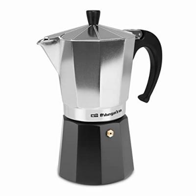 Orbegozo&nbsp;&ndash;&nbsp;Cafeti&egrave;re de Alumini 9 Tasses Noir/Argent&eacute;