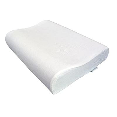 Oreiller vegelya petit cervical mousse &agrave; m&eacute;moire de forme 47x30cm