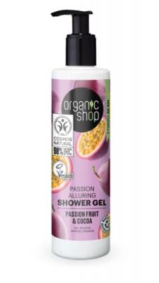 Organic Shop Gel Douche Tentation Nuit Fruit de la Passion et Cacao