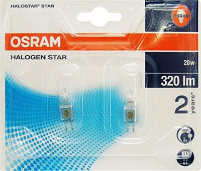 Ampoule capsule Halog&egrave;ne 20W culot G4, Osram (x 2)