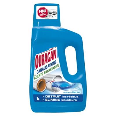 Ouragan Entretien canalisations Ouragan  Flacon de 1 litre.
