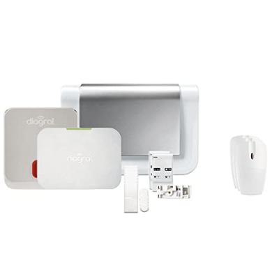 Pack alarme maison connect&eacute;e DIAG17CSF avec GSM - Compatible Animaux - Kit 6