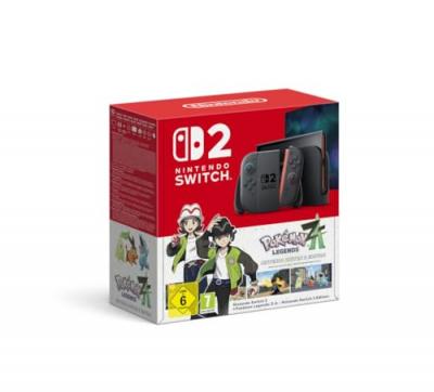 Console Nintendo Switch 2 &bull; Bleu Clair & Rouge Clair + L&eacute;gendes Pok&eacute;mon: Z-A (Code) 