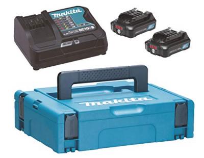Makita Pack 2 Batteries BL1021B + DC10SA + Makpac MAKITA - 197658-5