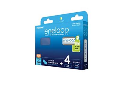 Eneloop Bk-3mcdec4be Rechargeable Battery 2000mah 4 Units Argent&eacute;