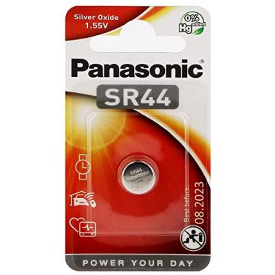 Panasonic Pile SR44 / V76PX / 303 / 357 Panasonic Oxyde d'Argent 1,55V
