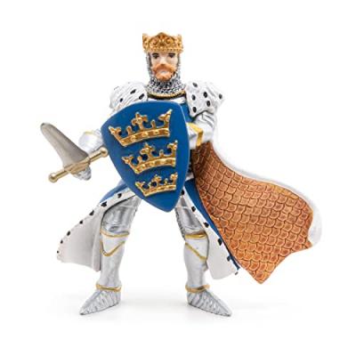 Figurine Roi Arthur bleu Papo