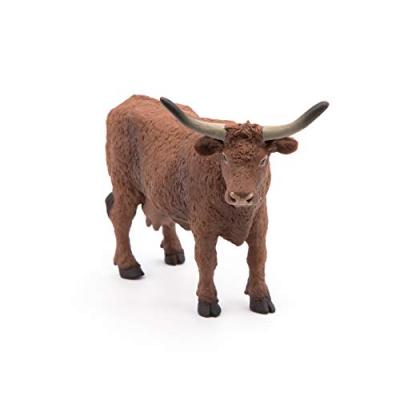 Papo- Vache salers LA Vie A LA Ferme Figurine, 51042