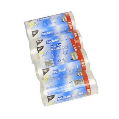 PAPSTAR 12460 Rouleau de 200 Sacs poubelles PEHD Transparent35 l 69 x 55 cm