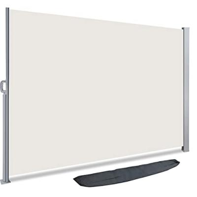 VOUNOT Paravent retractable avec housse de protection 160x300cm Beige