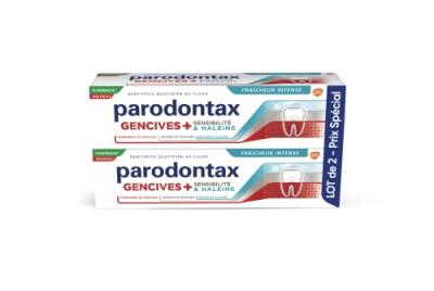 Parodontax Gencives Sensibilit&eacute; et Haleine Fraicheur Intense 2x75Ml