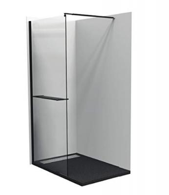 Paroi de Douche Indus, 100cm x 200cm, Noir