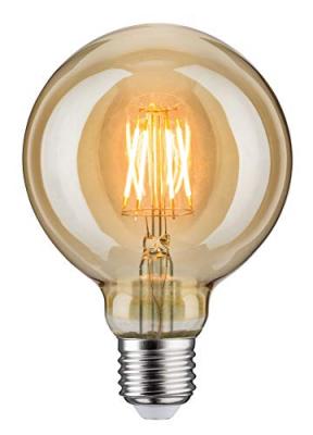 Ampoule LED Globe 95 &agrave; filament E27 - 6,5W - 1700K - 400lm - Non dimmable - Or