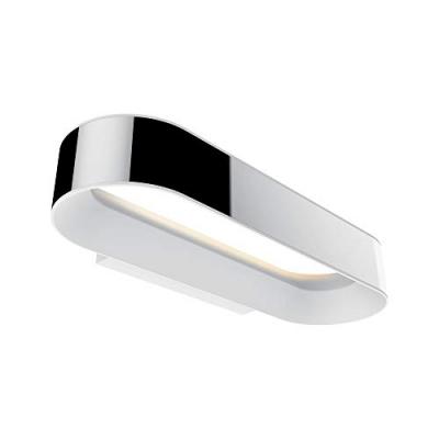 Applique LED AGENA chrome & blanc 20W Gris Paulmann