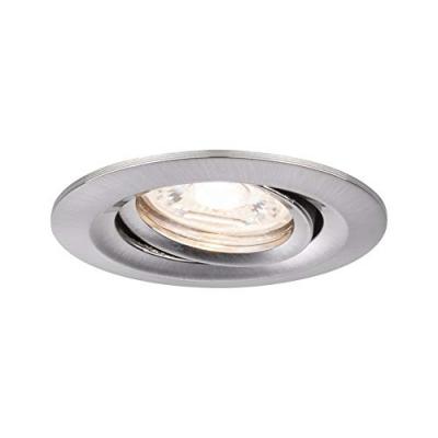 Spot encastrable LED Nova mini rond orientable acier Gris Paulmann