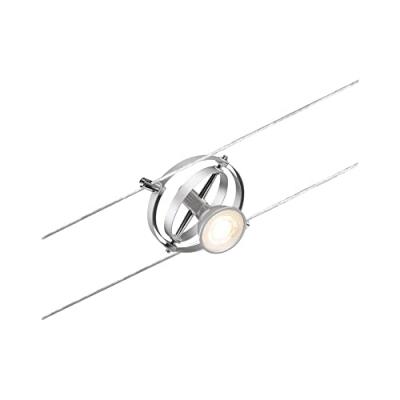 Spot individuel Wire Cardan 1x10W chrome mat Gris Paulmann