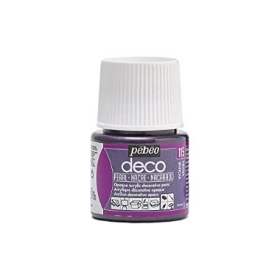 P&eacute;b&eacute;o 285115 D&eacute;co Acrylique 1 Flacon Nacre Violine 45 ml