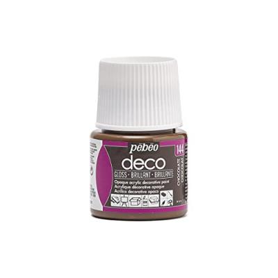 Peinture acrylique opaque brillante - chocolat - 45 ml 092-144