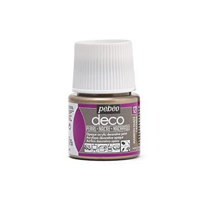 Peinture P.BO D&eacute;co - Nacr&eacute; - 45 ml Marron Glac&eacute;