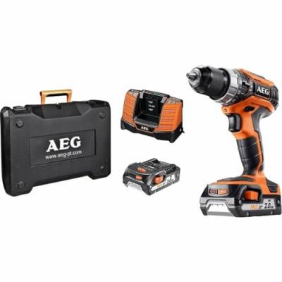 AEG POWERTOOLS Perceuse percussion 18V 2 batteries lithium 2,0Ah