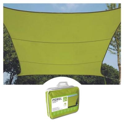 Voile Solaire - Carr&eacute; - 5 X 5 M - Couleur: Vert Lime Perel Gss4500Lg
