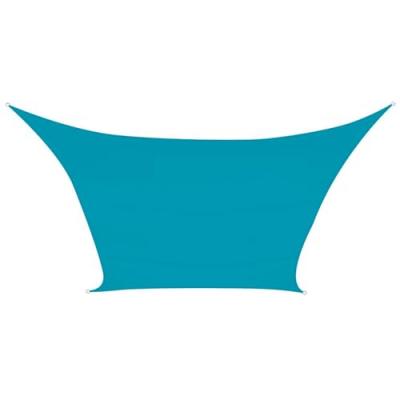 Voile solaire - carre - 5 x 5 m - couleur : bleu ciel GSS4500BL RI8396