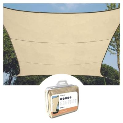 Perel 5&nbsp;x 5&nbsp;m Voile d'ombrage &eacute;tanche&nbsp;&ndash;&nbsp;Champagne