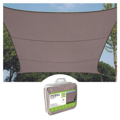 Voile solaire - carre - 5 x 5 m - couleur: gris taupe GSS4500TA RI8400