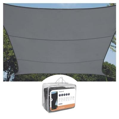 Perel Voile Solaire Perm&eacute;able - Carr&eacute; - 5 X 5 M - Couleur: Anthracite