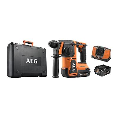 Perforateur burineur SDS+ AEG 18V Brushless - 2 batterie 5,0Ah - Chargeur - BBH18BL2-502C