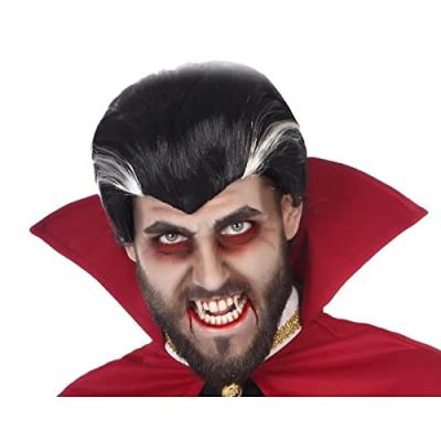 Atosa Halloween Vampire Tup&eacute; Moreno Canas Wig Rouge
