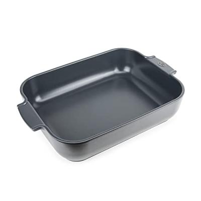 Plat four c&eacute;ramique Appolia rectangulaire ardoise 40 cm Peugeot