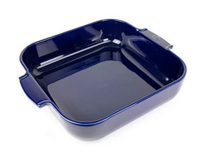 Appolia Plat four c&eacute;ramique rectangle bleu profond 40 cm - 16'