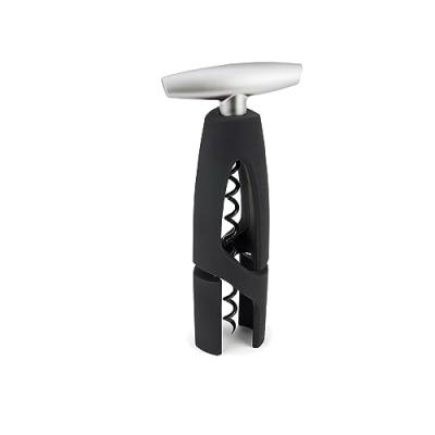 Tire-bouchon &agrave; vis sans fin couleur noir avec coupe-capsule 17 cm - 7'