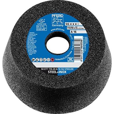 Pferd 50ETT110A16Q Meule boisseau 20A16QSG, 110 x 55 mm A, Noir