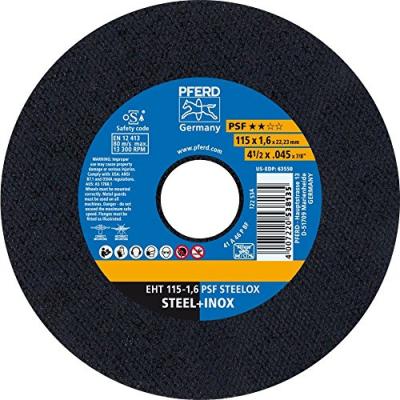 Pferd EHT1151,6A46PPSFINOX Disque &agrave; tron&ccedil;onner A46PPFS-I, Multicolore, 115 x 16 mm
