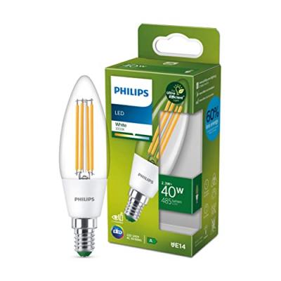 Philips bougie LED E14 2,3&nbsp;W 485&nbsp;lm claire 3&nbsp;000&nbsp;K