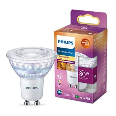 Ampoule LED GU10 7W/80W - 575lm - 2700K - Blanc chaud - Dimmable
