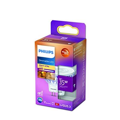 Philips - ampoule led Spot GU5.3 35W Blanc Chaud, Compatible Variateur
