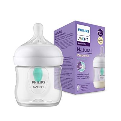 Philips Avent Natural Response Airfree Baby Bottle 125 Ml Clair