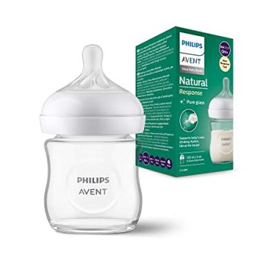 Biberon En Verre 120ml Natural Response D&egrave;s La Naissance Avent
